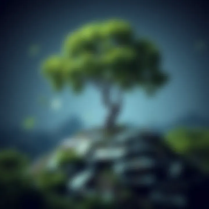 Investment opportunities symbolized through a tree