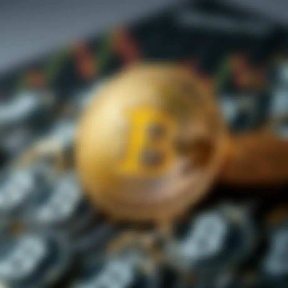 Visualization of Bitcoin dominance in the cryptocurrency market