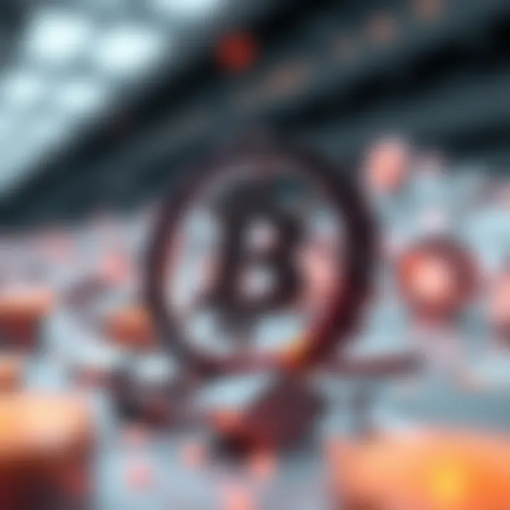 Abstract depiction of innovative elements in blockchain