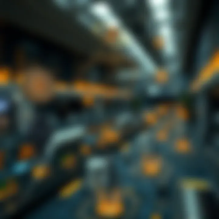 Diagram showcasing blockchain applications in various sectors