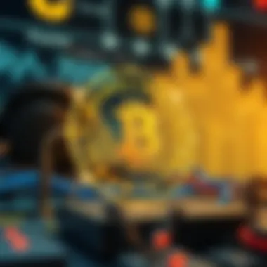 Infographic depicting blockchain's influence on society and technology