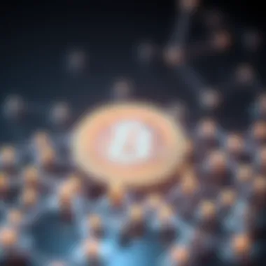 Conceptual illustration of blockchain technology