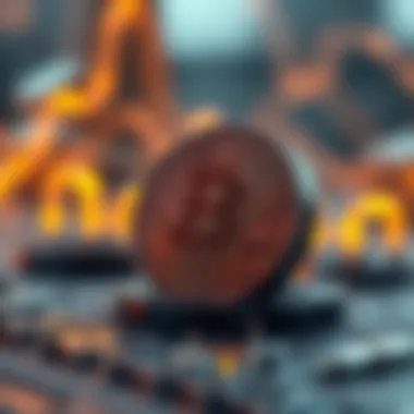 Visual representation of blockchain technology