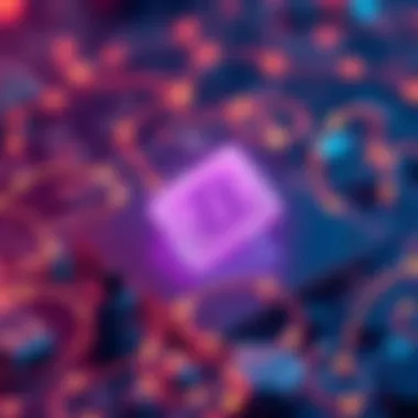 Blockchain technology illustration