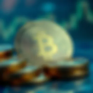 Conceptual representation of credit coins in digital finance.