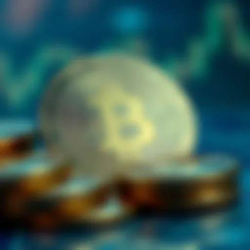 Conceptual representation of credit coins in digital finance.