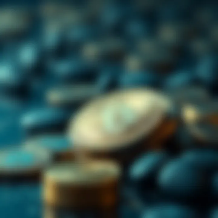 Concept of cryptocurrency interest accounts