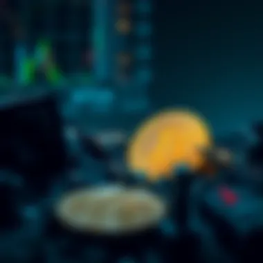 Cryptocurrency market crash illustration