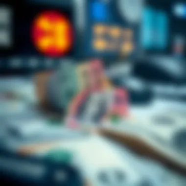 Currency exchange concept with Korean Won and US Dollar