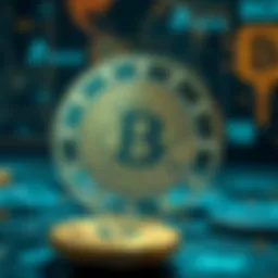 Conceptual illustration of decentralized finance mechanisms