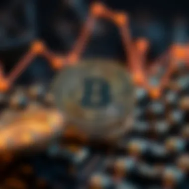 Conceptual image of cryptocurrency future