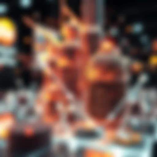 Abstract representation of digital art merging with blockchain technology