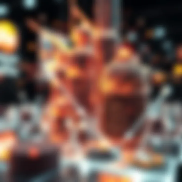 Abstract representation of digital art merging with blockchain technology