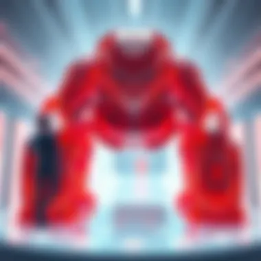 Futuristic concept of digital art in the metaverse