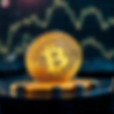 Conceptual representation of cryptocurrency