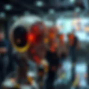 Artistic depiction of the future of AI and blockchain