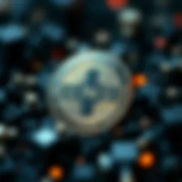 Visual representation of the GNG coin's blockchain integration