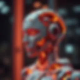 A conceptual illustration representing AI and human interaction.