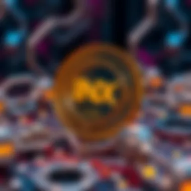 Illustration of blockchain technology supporting INX coin functionalities