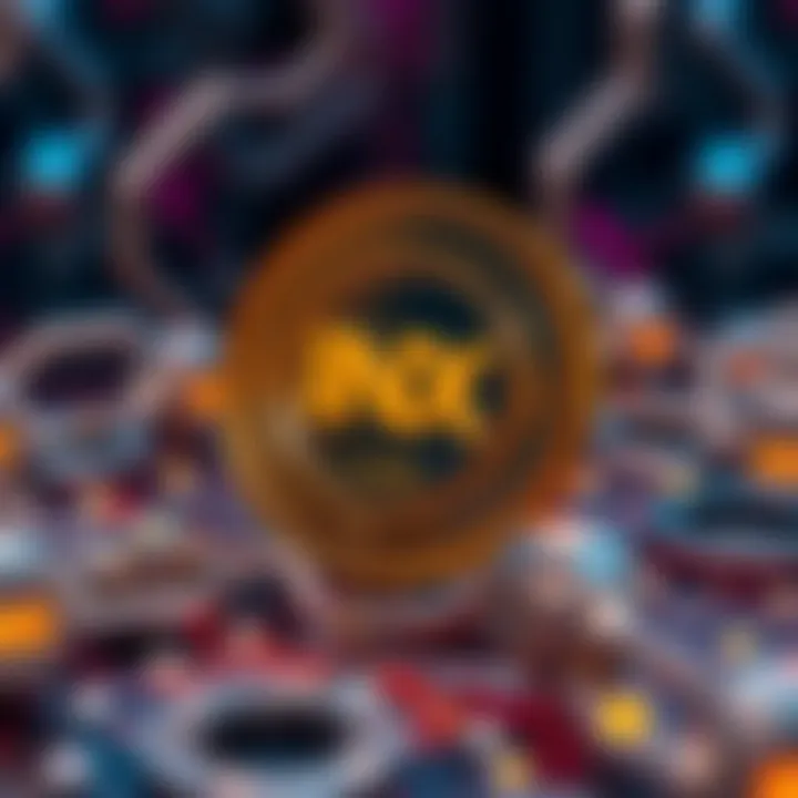 Illustration of blockchain technology supporting INX coin functionalities