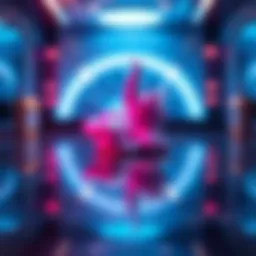 An abstract representation of digital art in the NFT space
