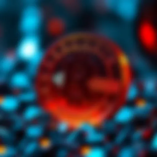 An artistic representation of the Redicoin logo symbolizing innovation in cryptocurrency