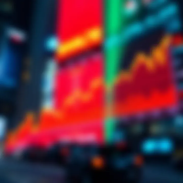 Graph showing Rivian stock trends over time