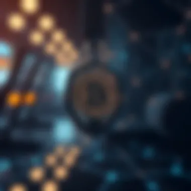 A secure transaction symbol representing blockchain technology