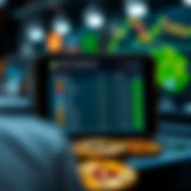 A modern digital wallet interface displaying cryptocurrency options