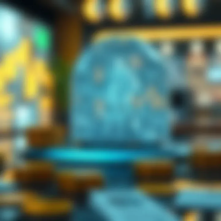 A conceptual artwork depicting the innovative financial solutions enabled by Solana technology