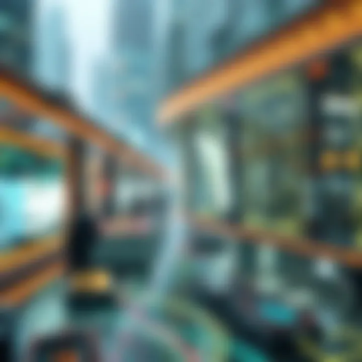 Visual representation of economic opportunities in virtual spaces