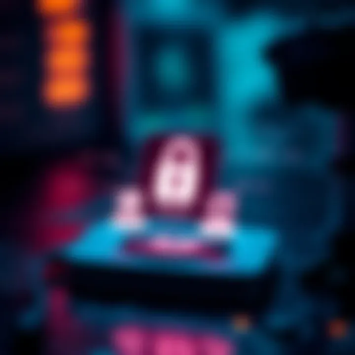 Diagram showing the security features of a trust wallet