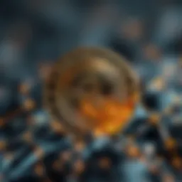 Conceptual representation of Zibek Coin in blockchain